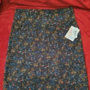 LuLaRoe Cassie Womens Simply Comfortable Pencil Skirt Multicolor Size L NWT